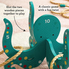 Happy Octopus Wooden Hoopla