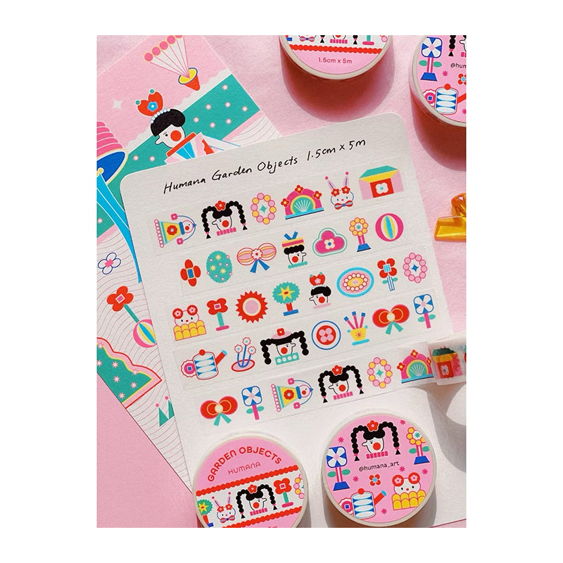 HUMANA Garden Objects Washi Tape