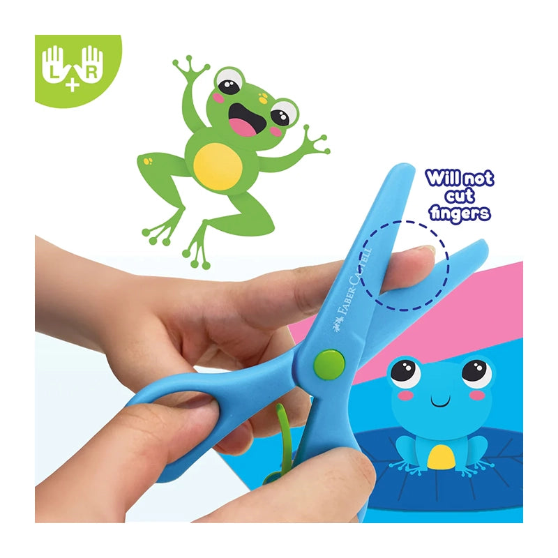 FABER-CASTELL Kids Ergonomic Scissors Red/Blue 381197 1s BC