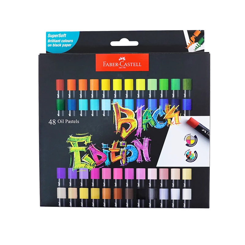 FABER-CASTELL Oil Pastel Black Edition 220048 48s