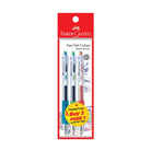 FABER-CASTELL Fast Gel Colour 0.7mm Buy 2 Free 1 640959 Turquoise/L.Green/Orange