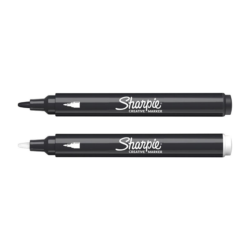 SHARPIE Creative Marker Acrylic Bullet Tip 2 Colours in Blister Pack