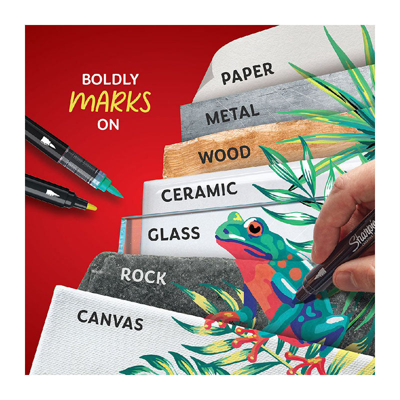 SHARPIE Creative Marker Acrylic Bullet Tip 12 Colours in Blister Pack