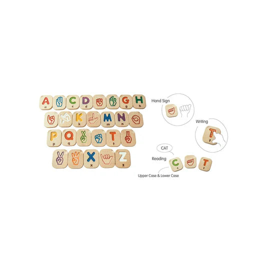 PLAN TOYS Alphabet A-Z Hand SIgn