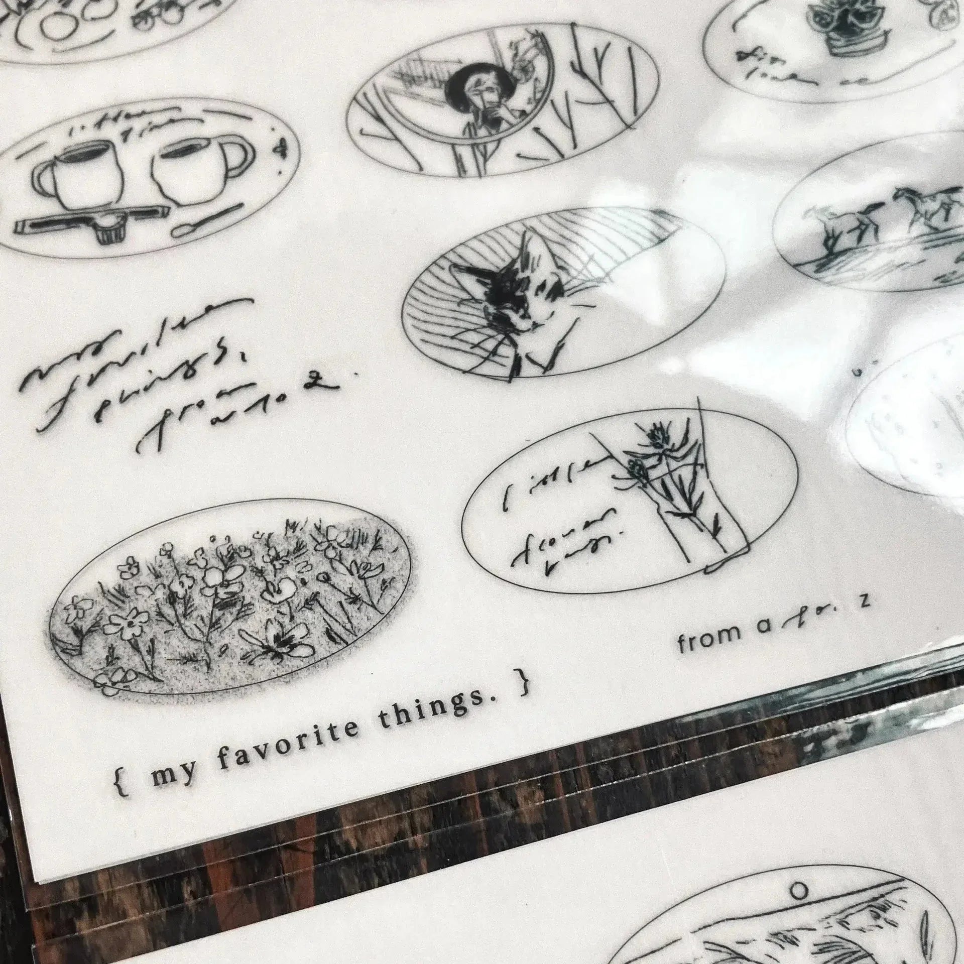 SOMESORTOF.FERN Print-On Sticker Beloved Sketches