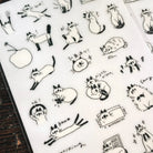 SOMESORTOF.FERN Print-On Sticker Little Black Faces