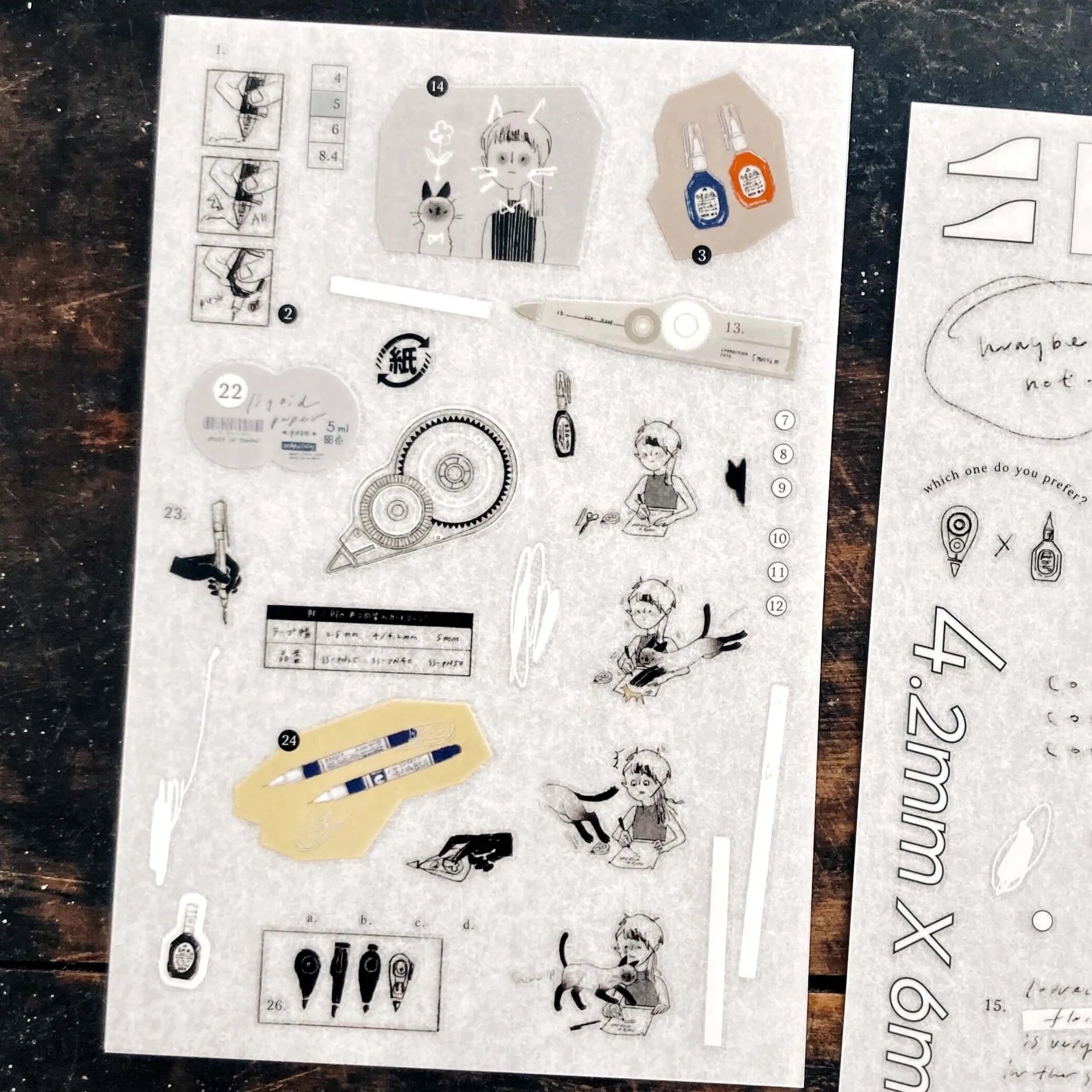 SOMESORTOF.FERN Print-On Sticker Liquid Paper