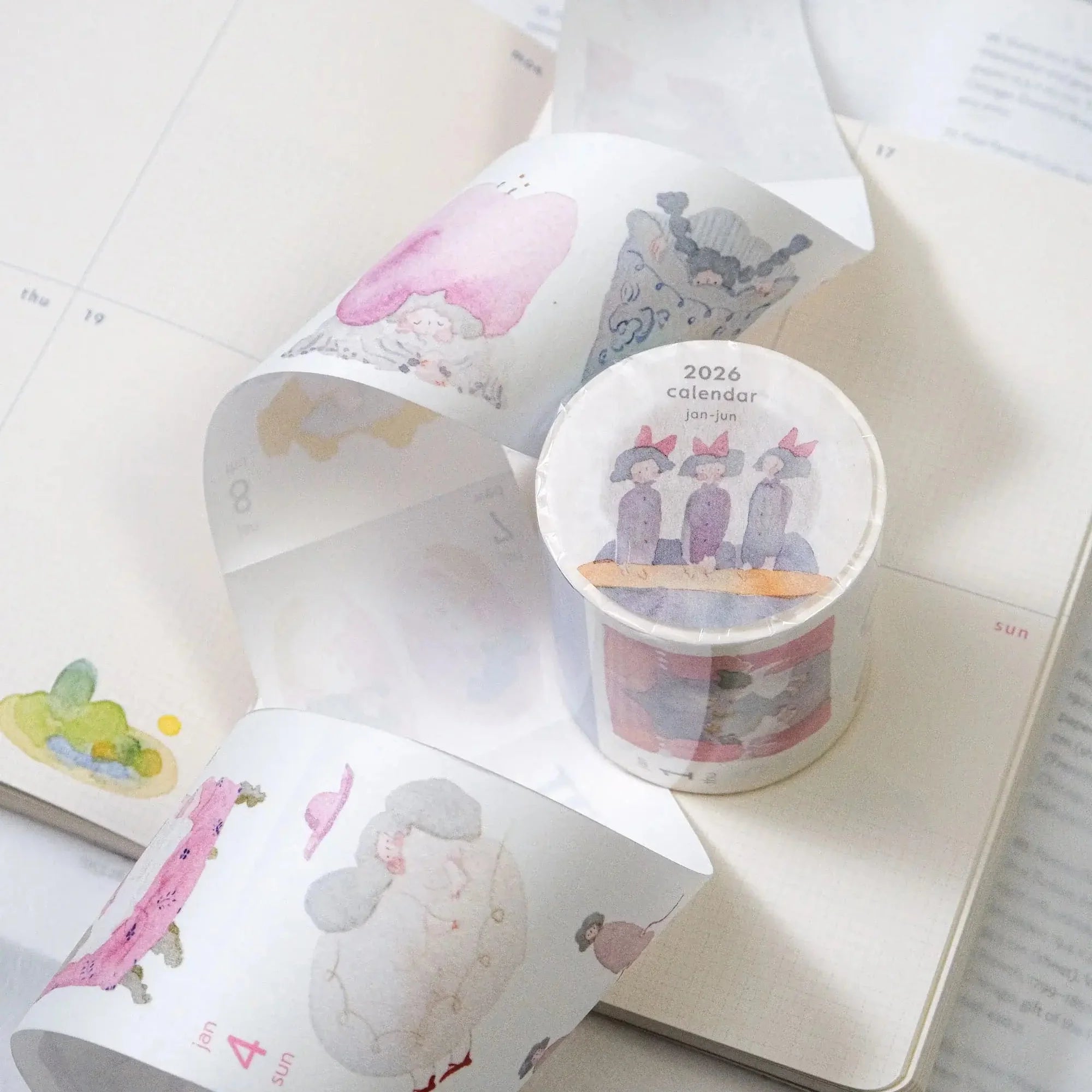 DODOLULU 2026 Washi Tape 365 Days Calendar