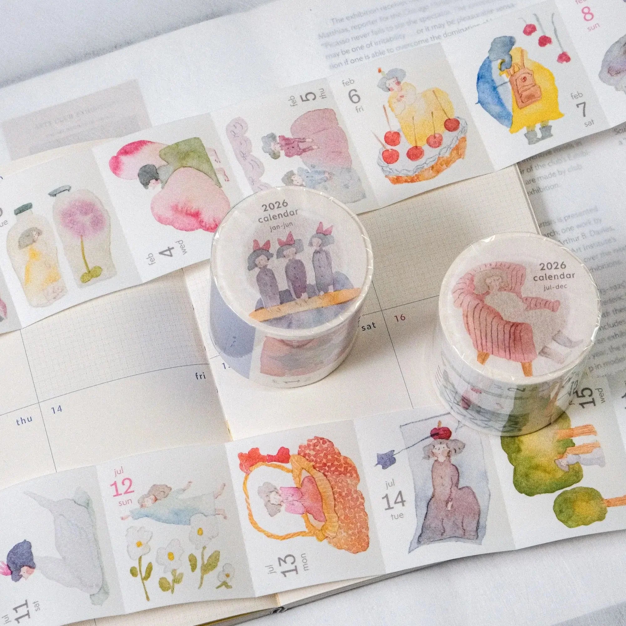 DODOLULU 2026 Washi Tape 365 Days Calendar