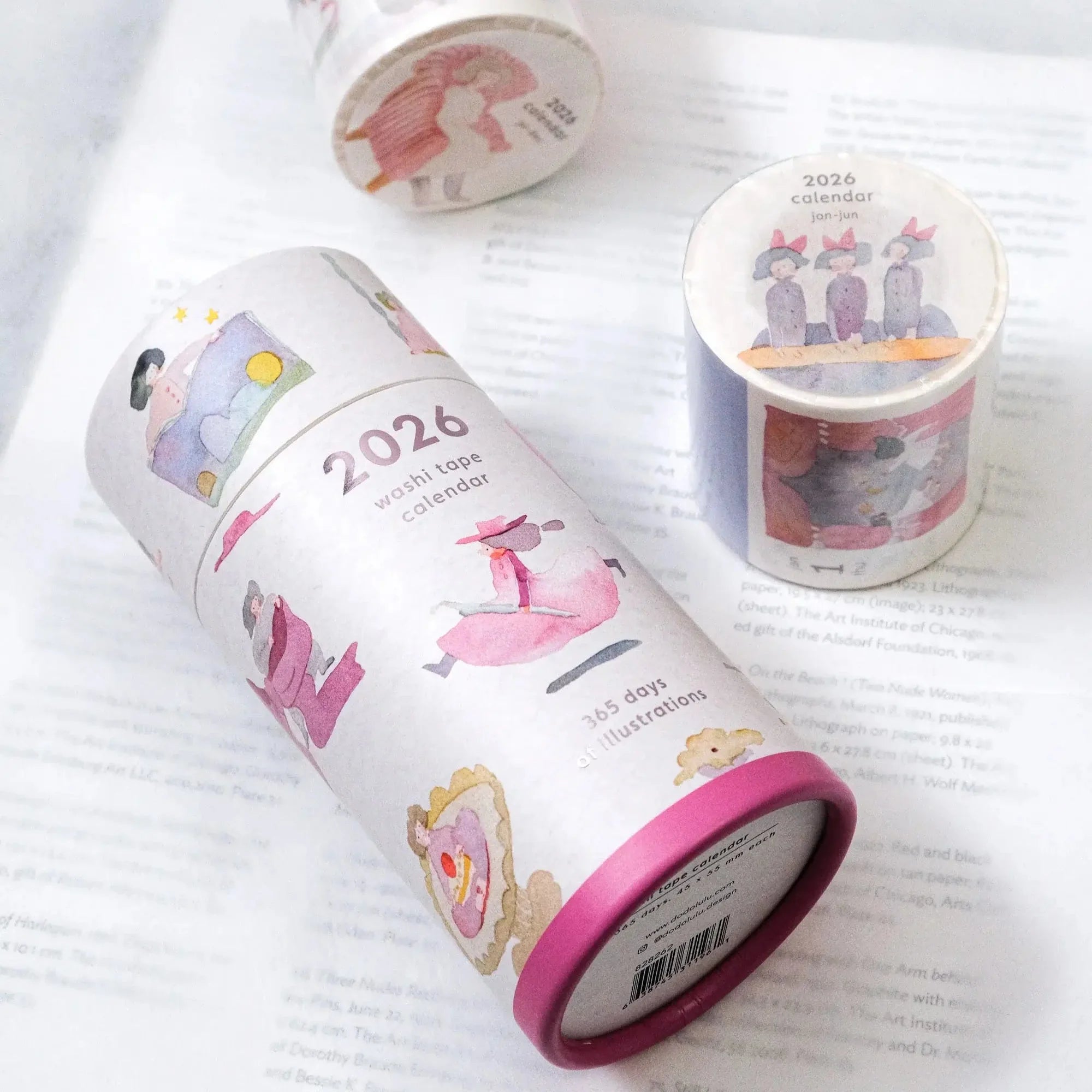 DODOLULU 2026 Washi Tape 365 Days Calendar