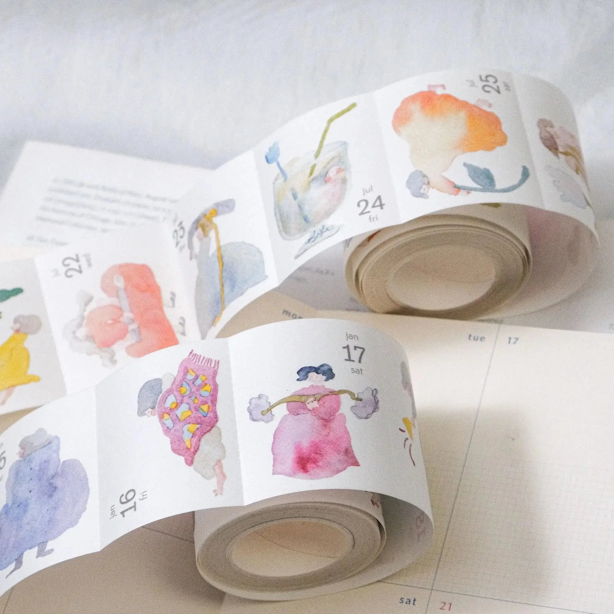 DODOLULU 2026 Washi Tape 365 Days Calendar