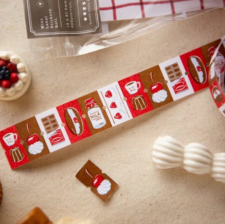 OURS Label Sticker Afternoon Tea Time Sample Pack (± 50 pcs)