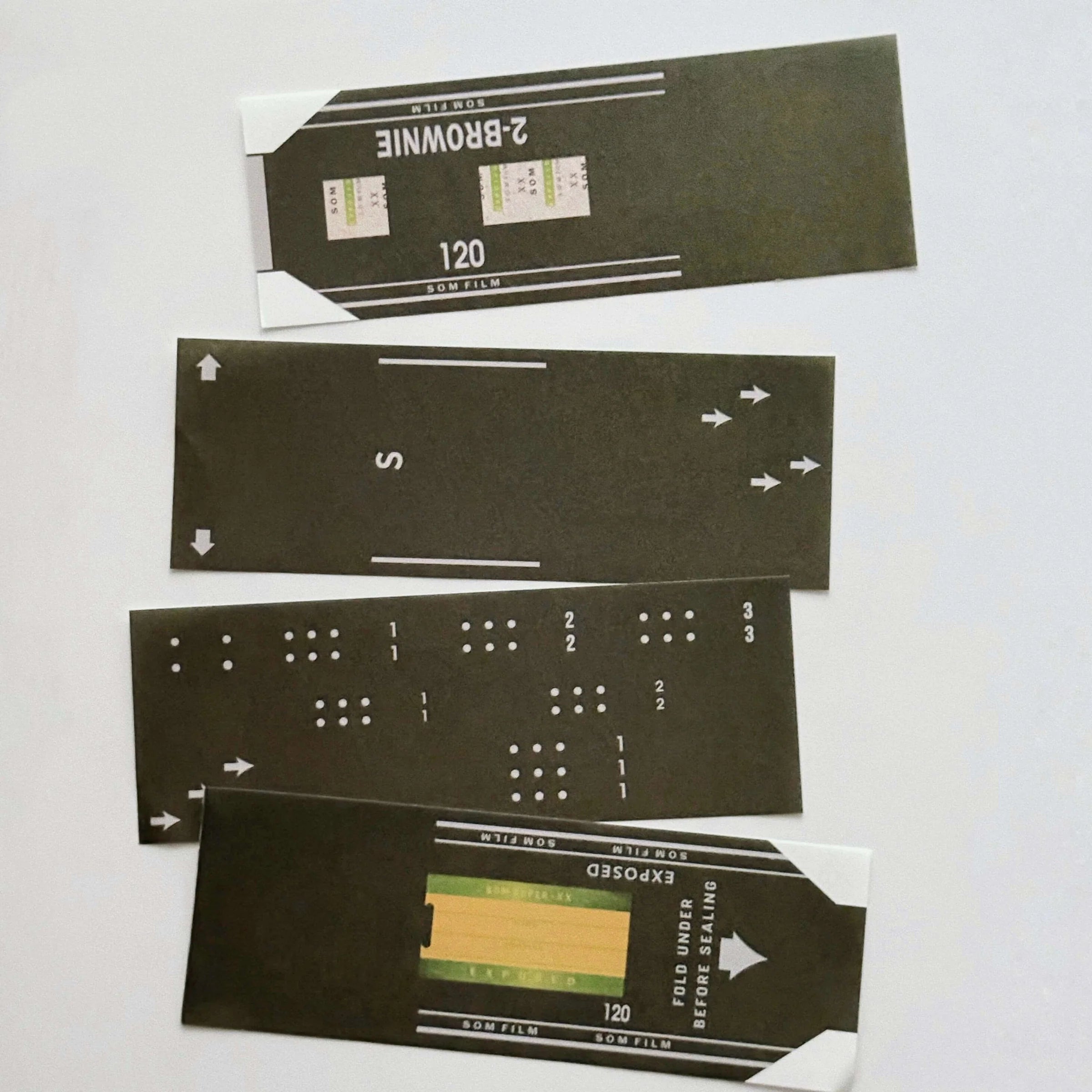 SOM STUDIO 120 Film Backing Paper Memo Pad Green Series Green Series
