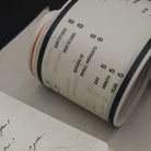 SOM STUDIO 120 Film Backing Paper Washi Tape White (Orange+Red) Full Roll (10m)