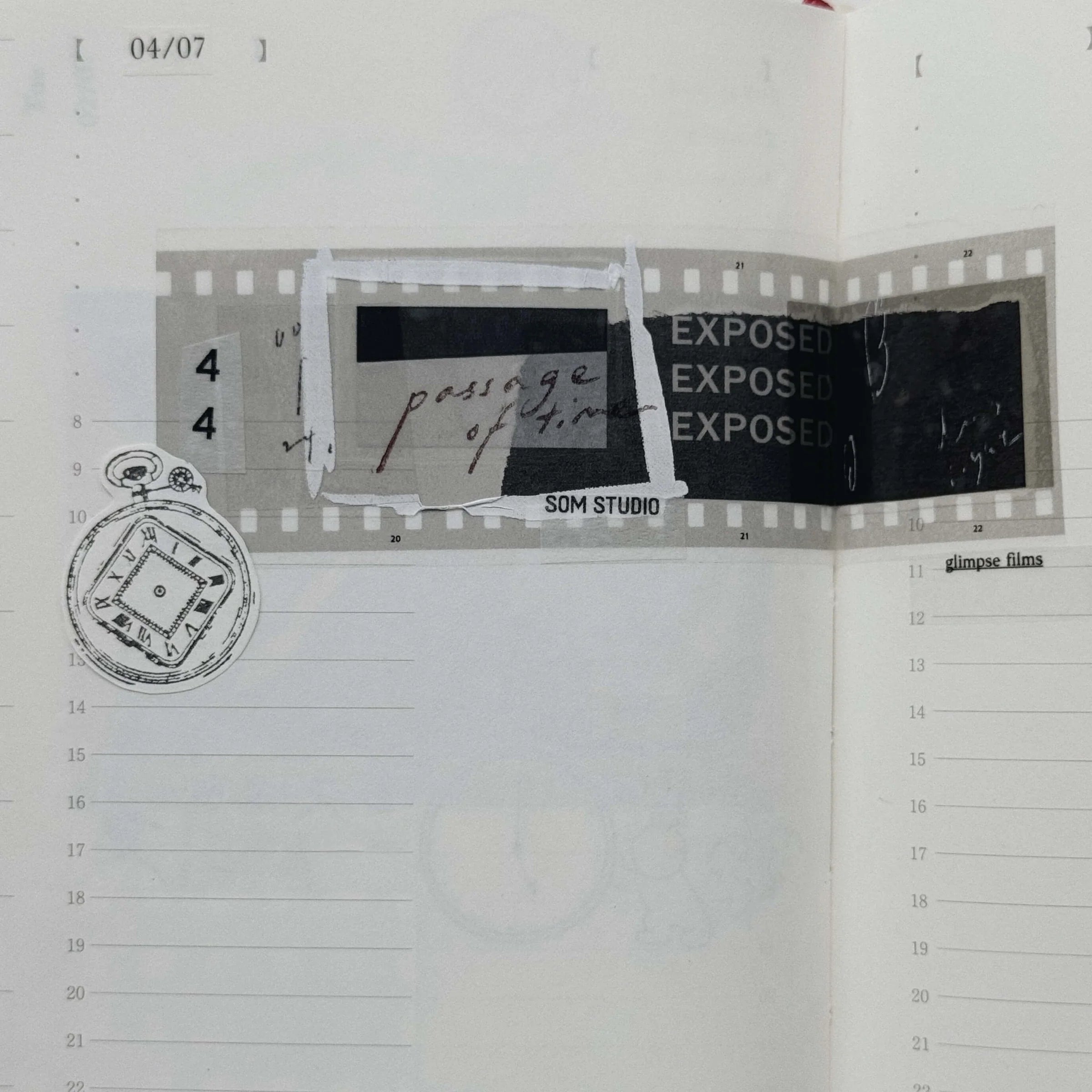 SOM STUDIO 35mm Film PET Tape Blank Film Full Roll (10m)