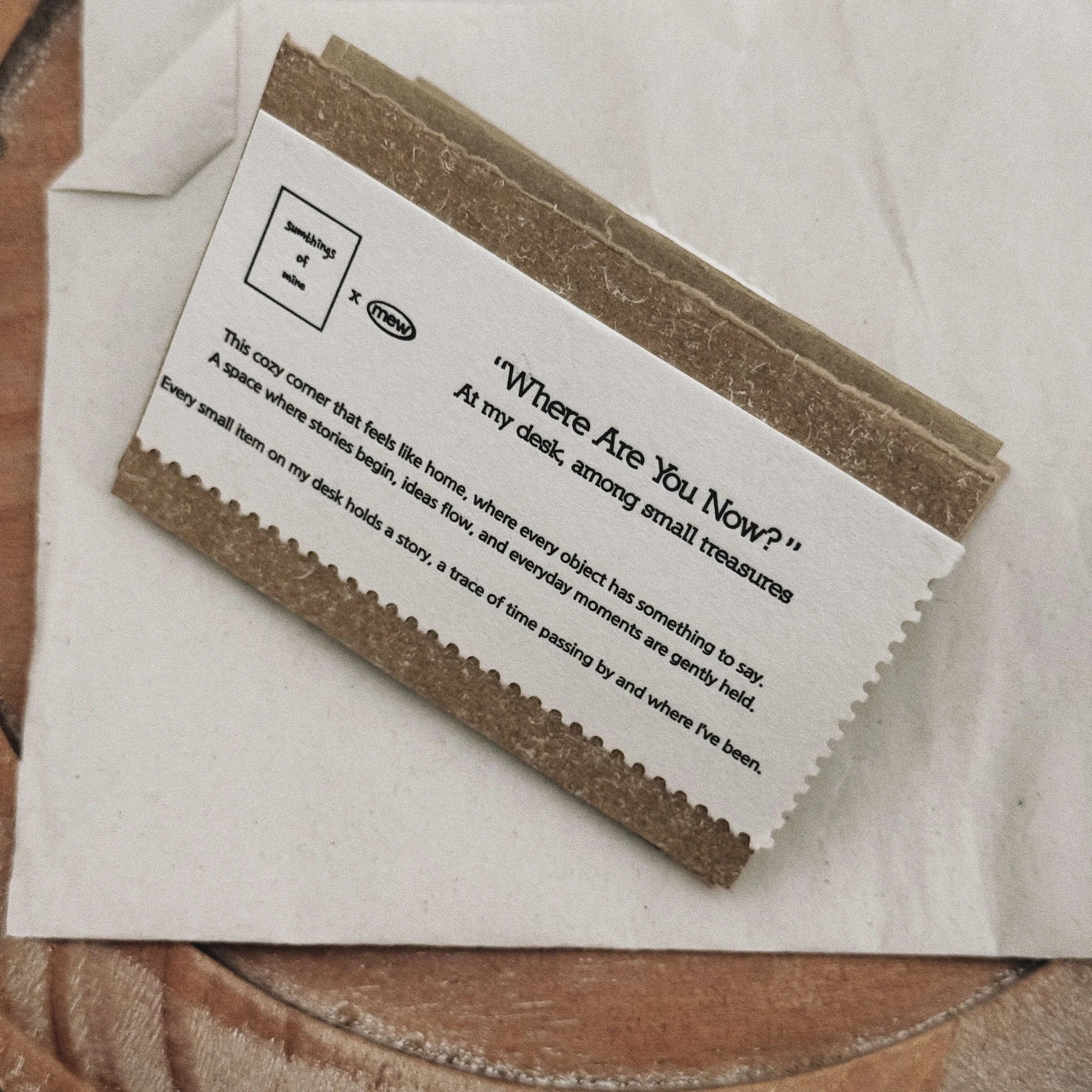 SOM x mewmewbeam Letterpress Decorative Postage Stamp Sheet