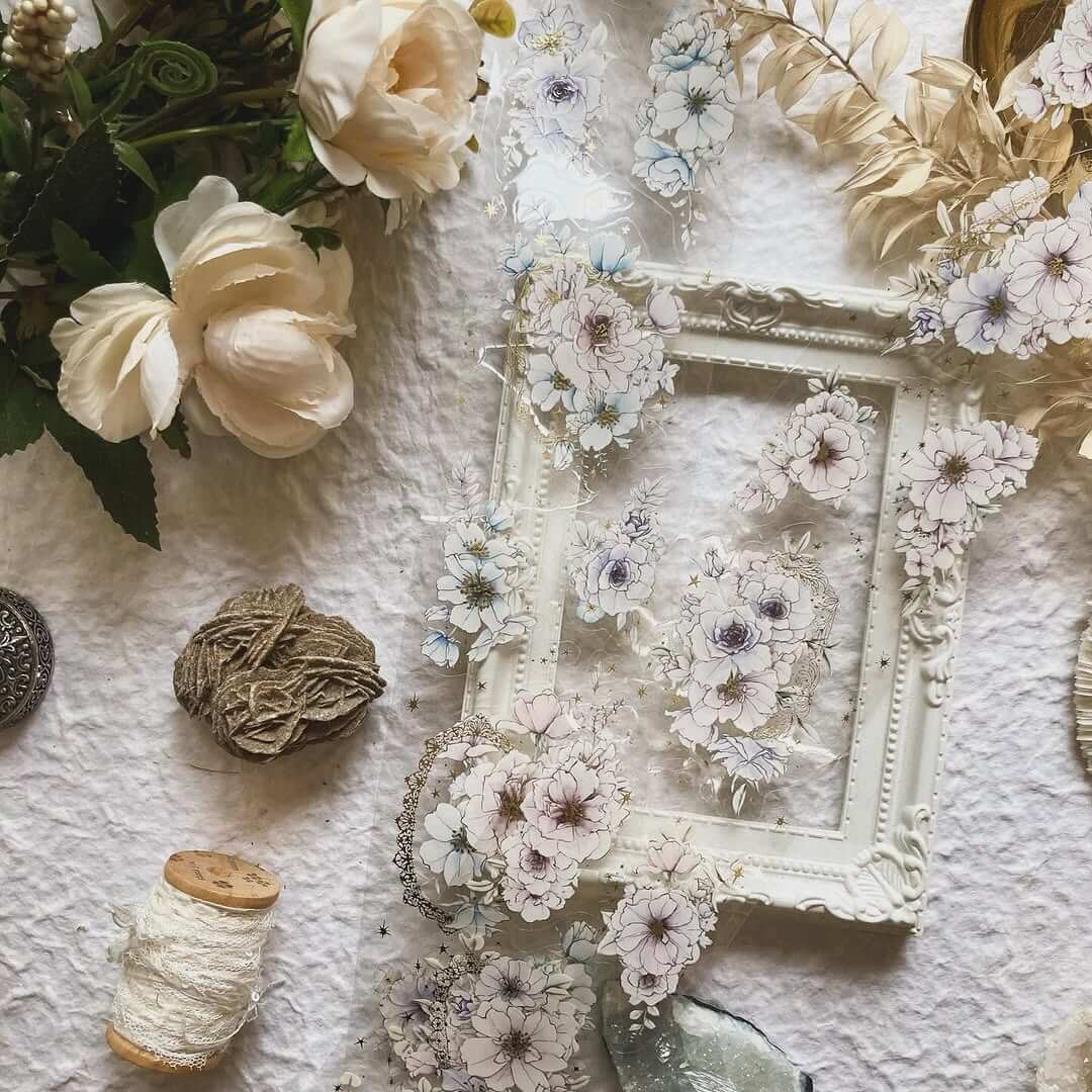 SOM x Loi Design PET Tape | Roses In The Morning Light Full Roll (5m)