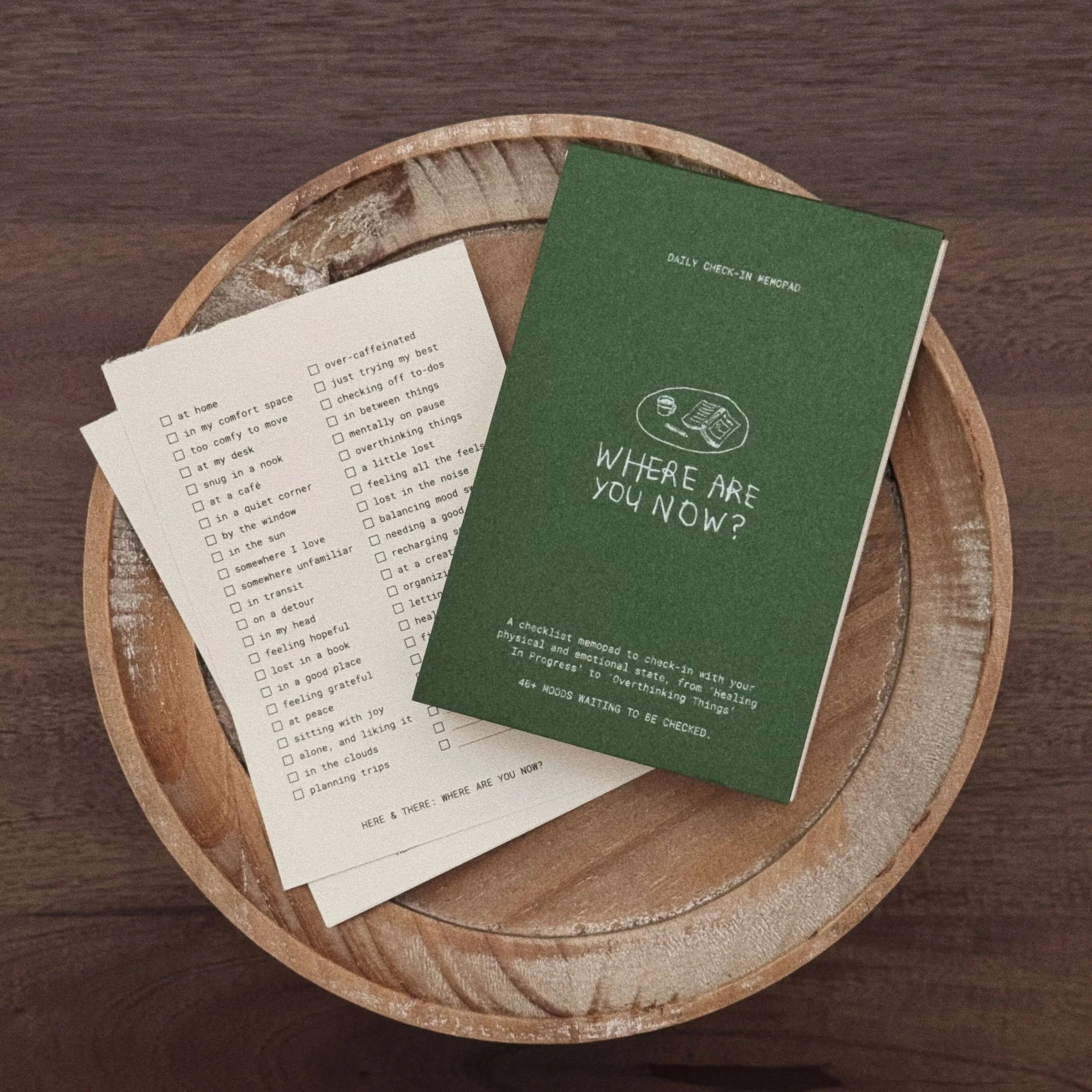 SOM x Morning Face Studio Memo Pad Daily Check In