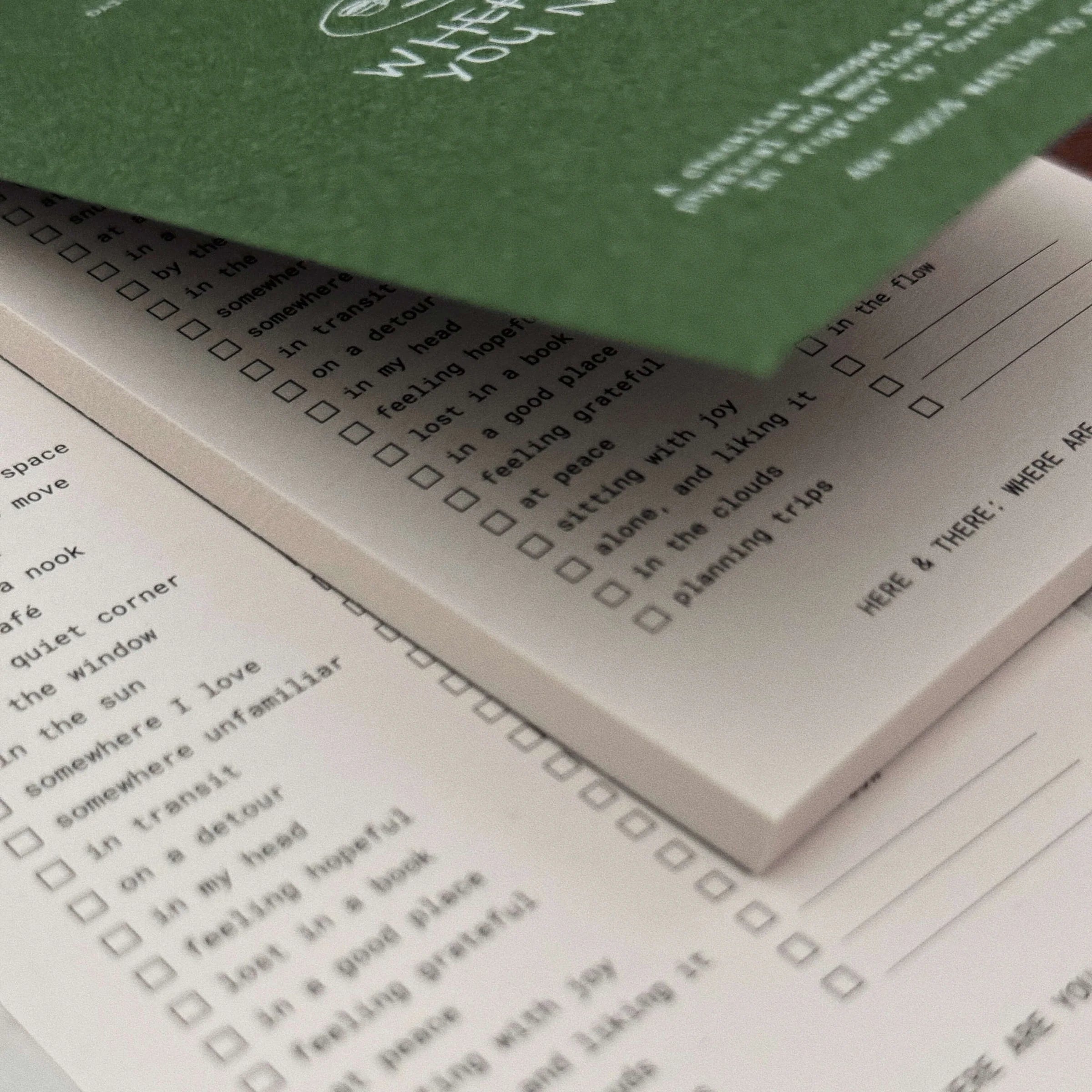 SOM x Morning Face Studio Memo Pad Daily Check In