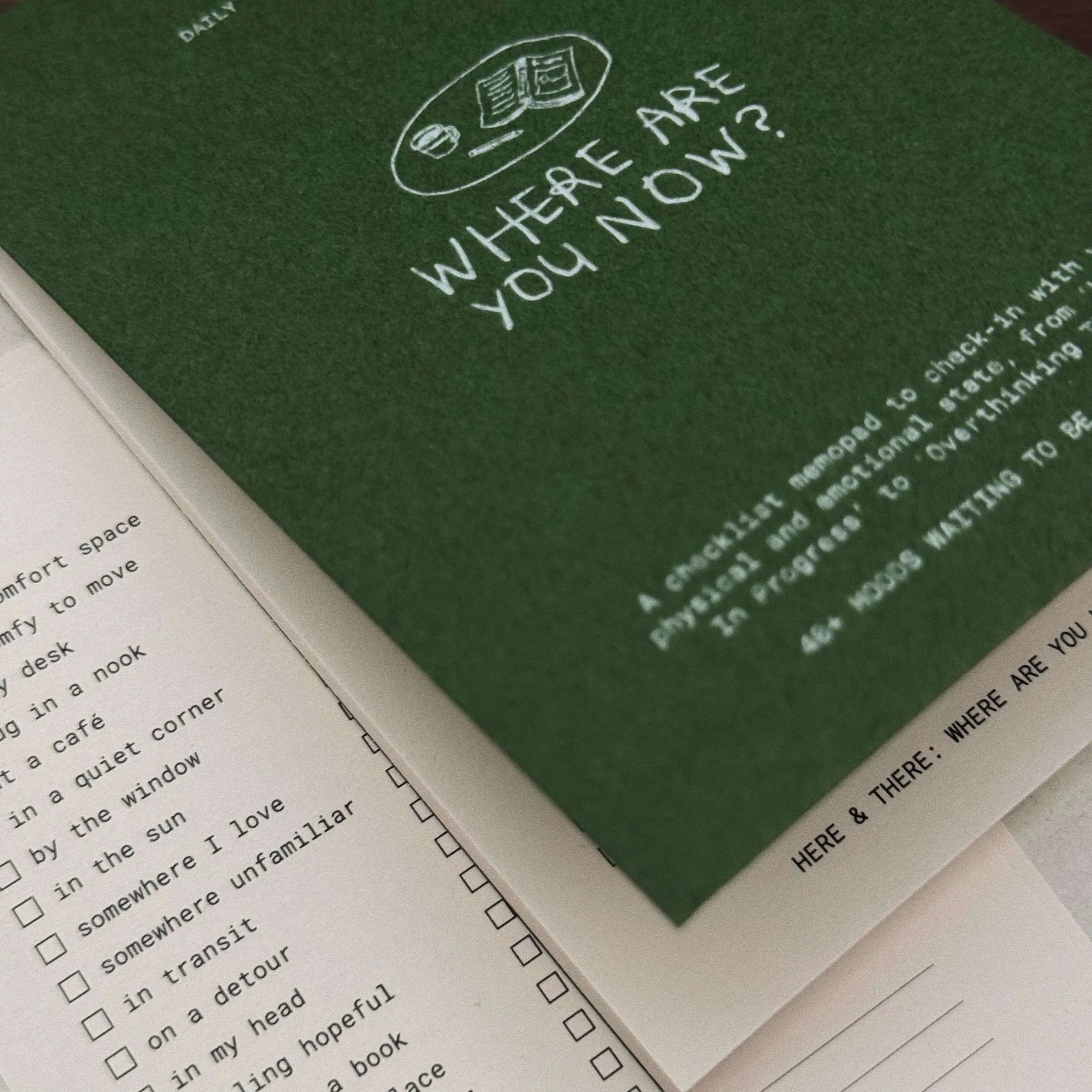 SOM x Morning Face Studio Memo Pad Daily Check In