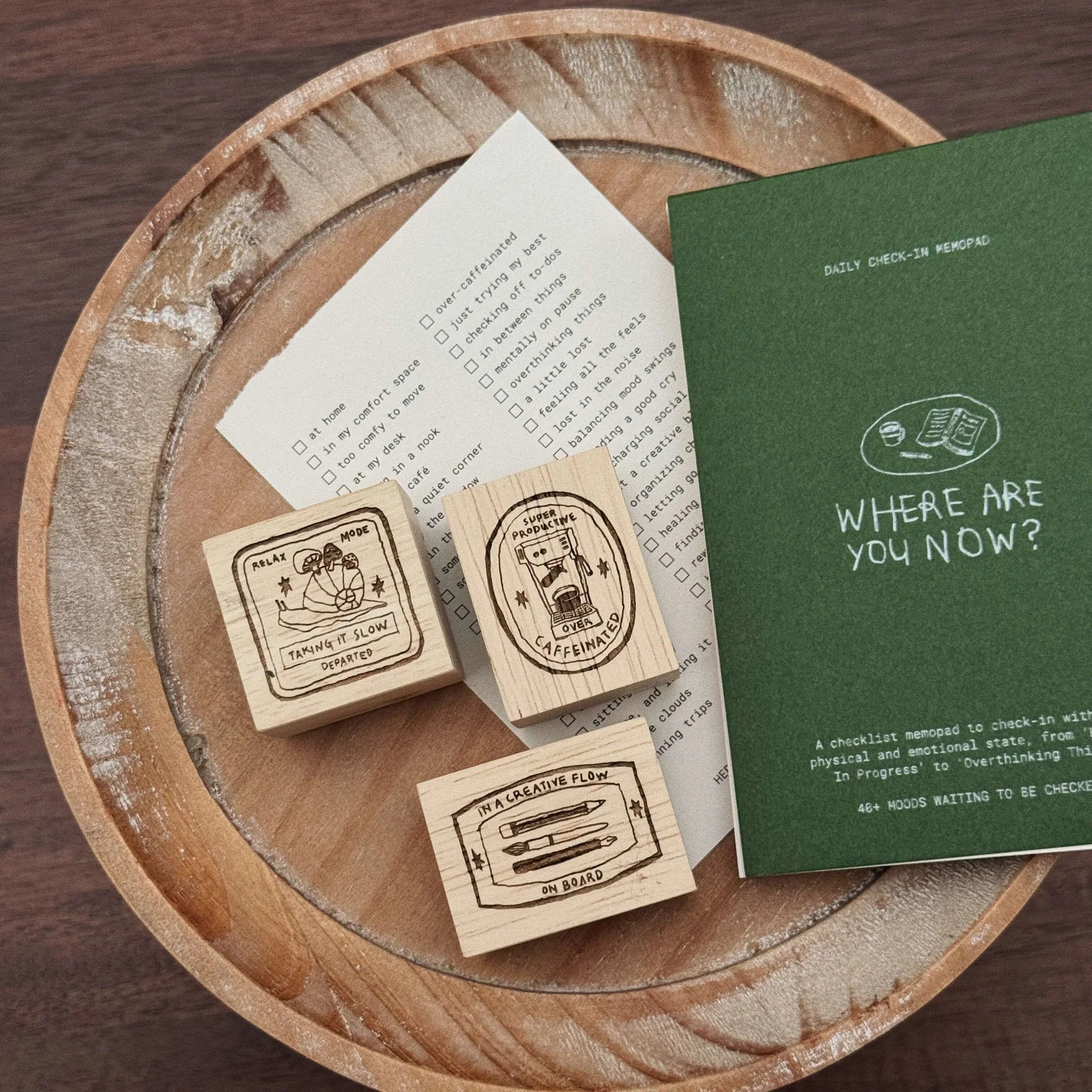 SOM x Morning Face Studio Memo Pad Daily Check In