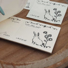 SOM x a kind of cafe Perforated Memo Pad Gentle Rabbit Duo