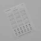 SOM Minimalist Date Washi Sticker 2026 Monthly Archival