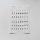 SOM Minimalist Date Washi Sticker 2026 Monthly Archival