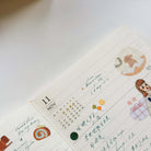 SOM Minimalist Date Washi Sticker 2026 Monthly Archival
