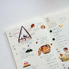 SOM Minimalist Date Washi Sticker 2026 Monthly Archival