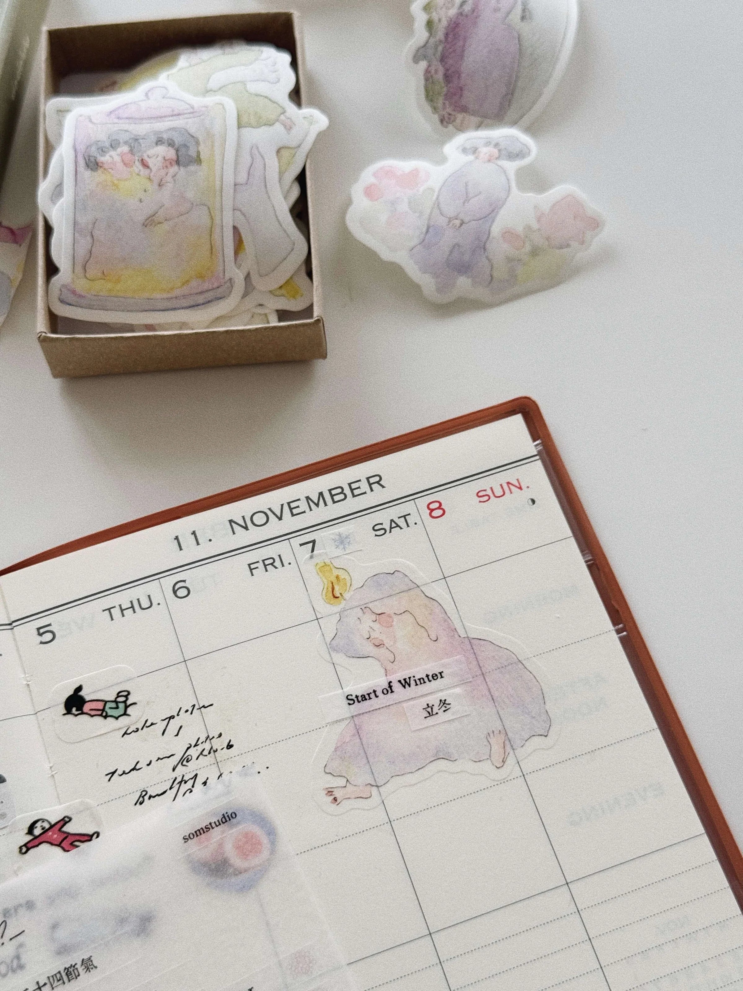 SOM Minimalist Date Washi Sticker 2026 Days To Celebrate