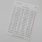 SOM Minimalist Date Washi Sticker 2026 Days To Celebrate