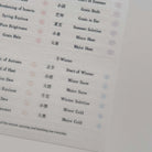 SOM Minimalist Date Washi Sticker 24 Solar Terms 二十四節氣