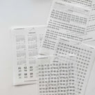SOM Minimalist Date Washi Sticker 24 Solar Terms 二十四節氣