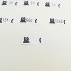 PANDA FACTORY Price Tag Labels Black Cat Full Roll (1000± pieces)