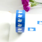 PANDA FACTORY Price Tag Labels Blue Swan Full Roll (1000± pieces)