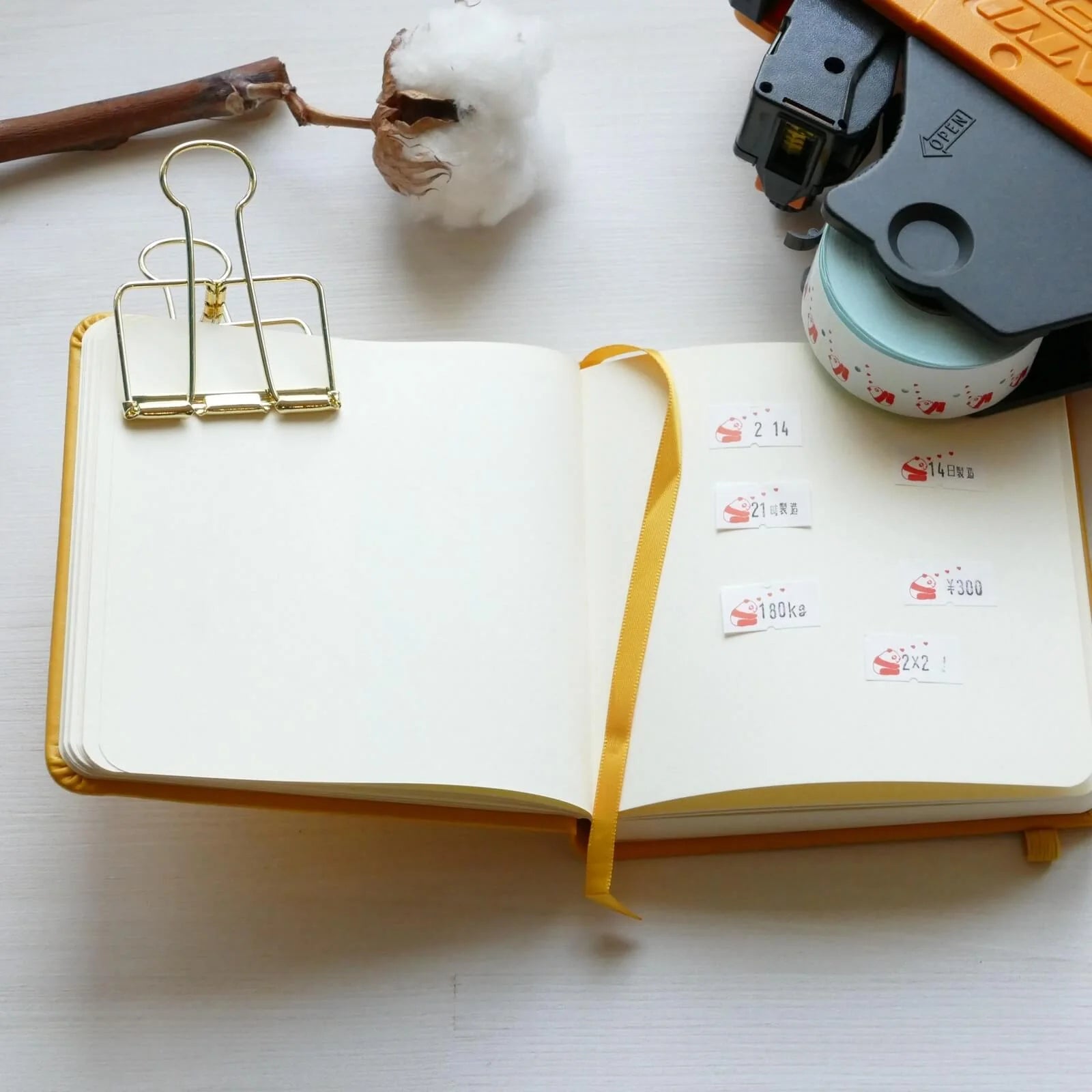 PANDA FACTORY Price Tag Labels Heart and Panda Full Roll (1000± pieces)