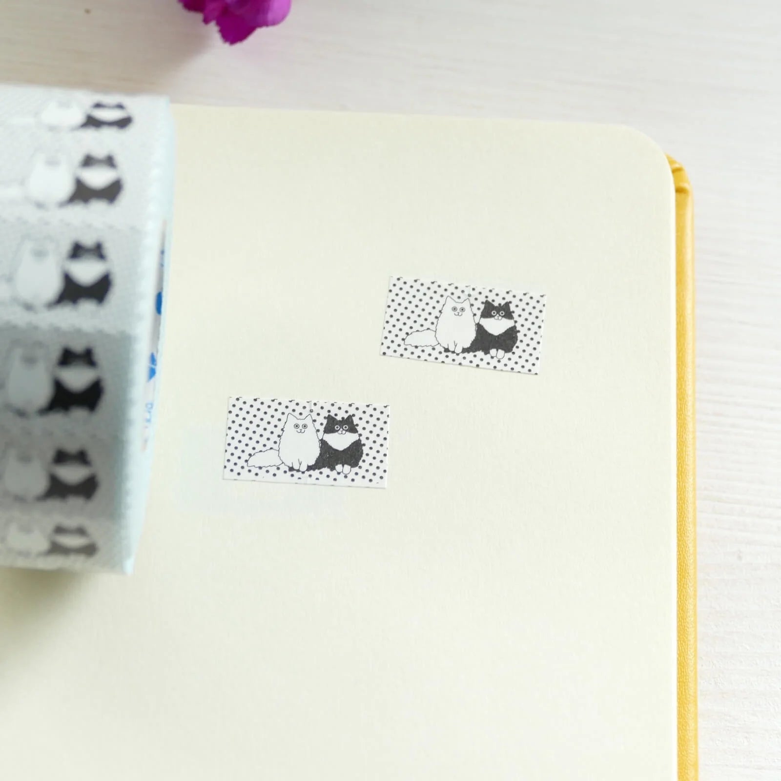 PANDA FACTORY Price Tag Labels Long-Haired Cat Full Roll (1000± pieces)