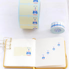 PANDA FACTORY Price Tag Labels “Maido!” Cat (Hi There! Cat) Full Roll (1000± pieces)