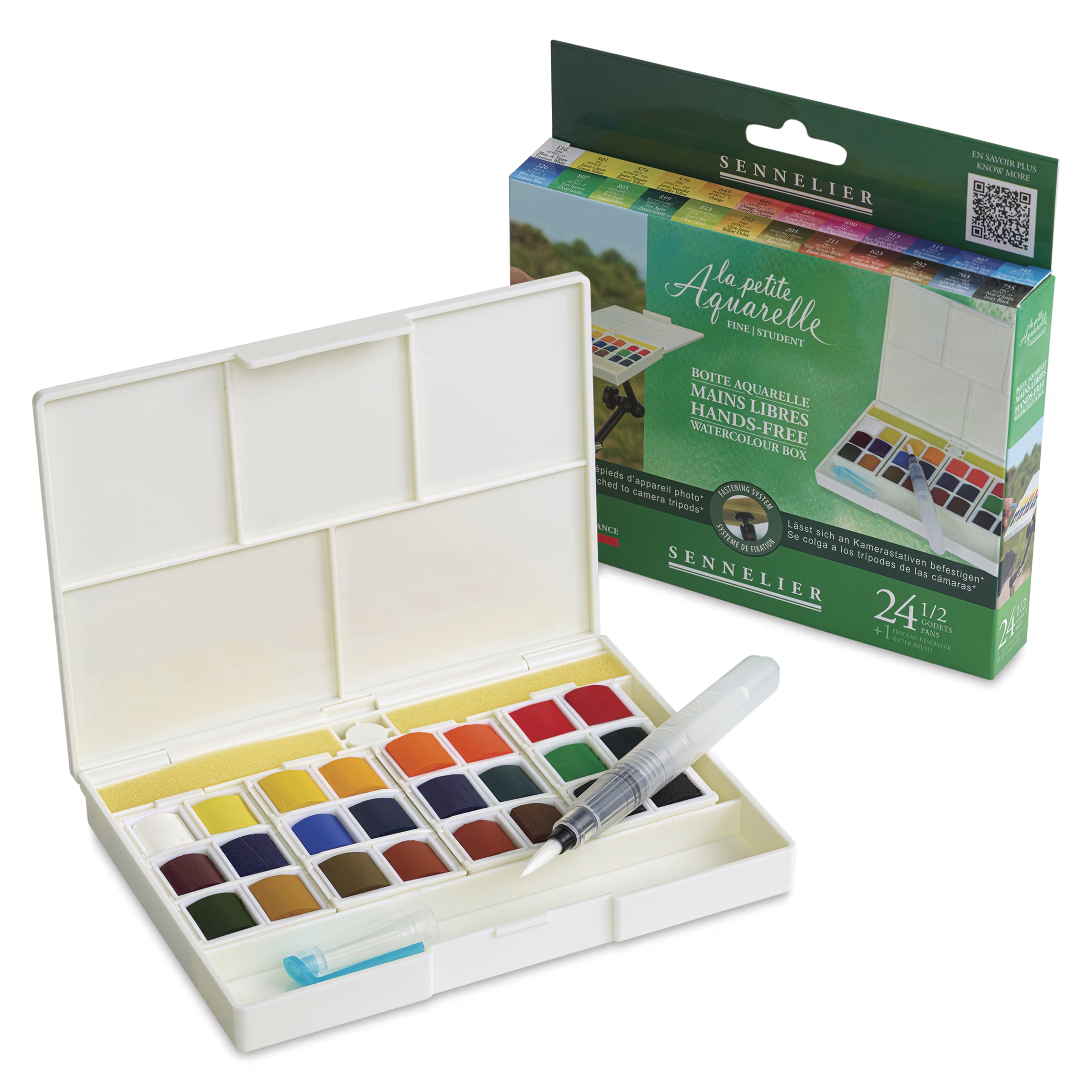 SENNELIER La Petit Aquarelle Hands-Free Watercolour Box 24 Half Pans