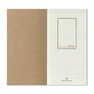 TRAVELERS Notebook 2026 Second Half Weekly Vertical