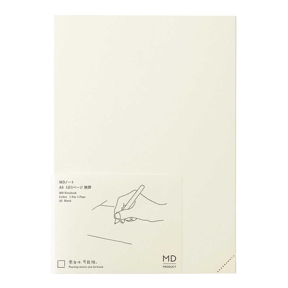 MIDORI MD Product Notebook A5 Codex 1 Day 1 Page Blank