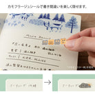 MIDORI Yuru Log Sticker 1-Sheet Camouflage Forest