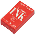 PLATINUM Dye Cartridge Ink Box of 10s Red