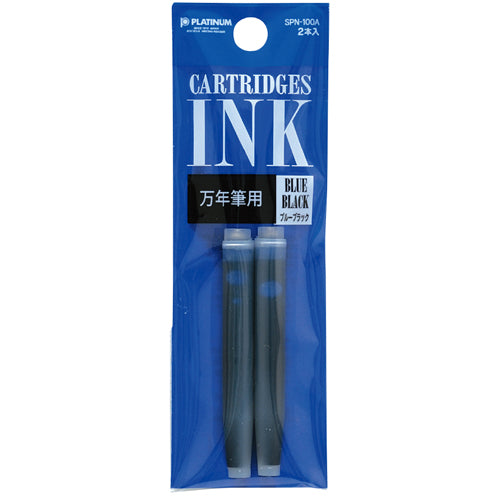 PLATINUM Dye Cartridge Ink Pack of 2 Blue Black