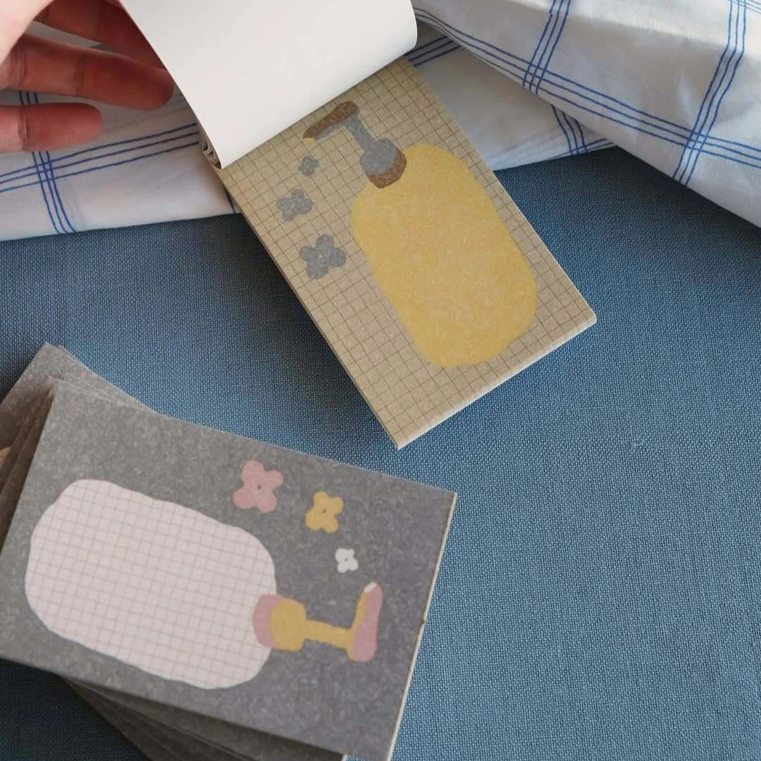 BIGHANDS Memo Pad Rainy Days Lotion