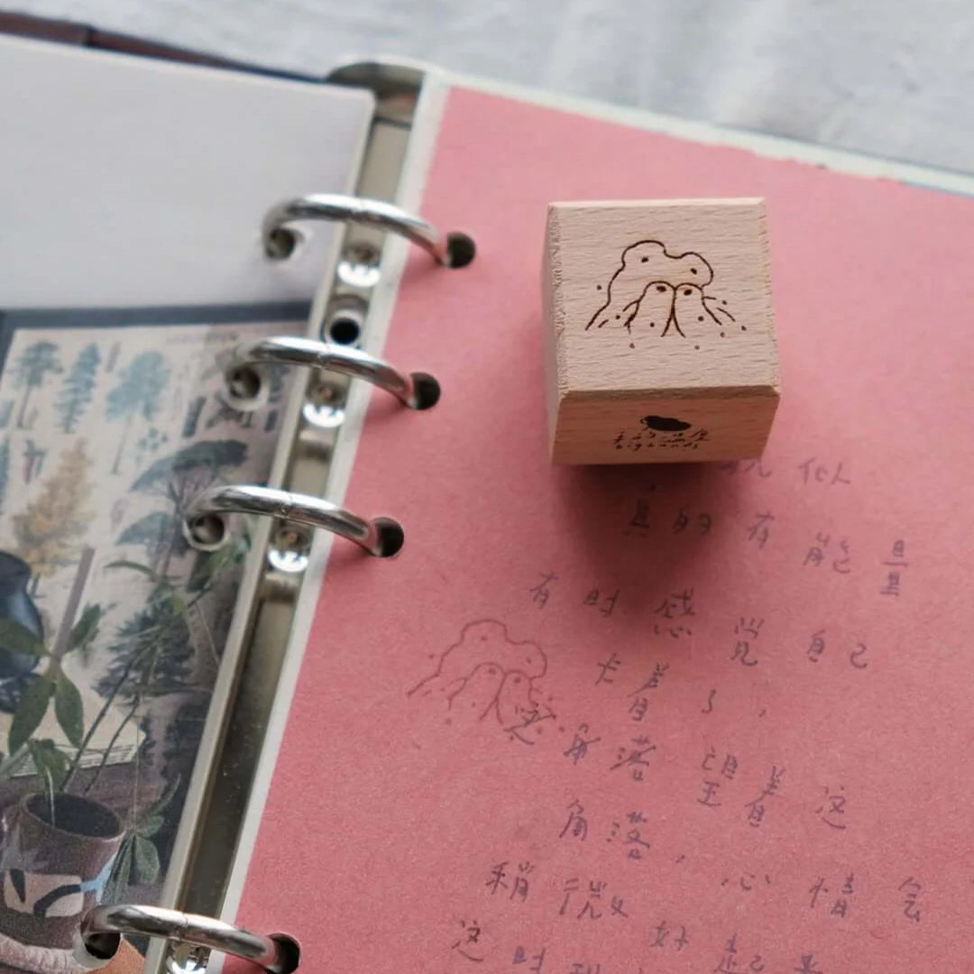 BIGHANDS Rubber Stamp Collection Rainy Days Cry Bear