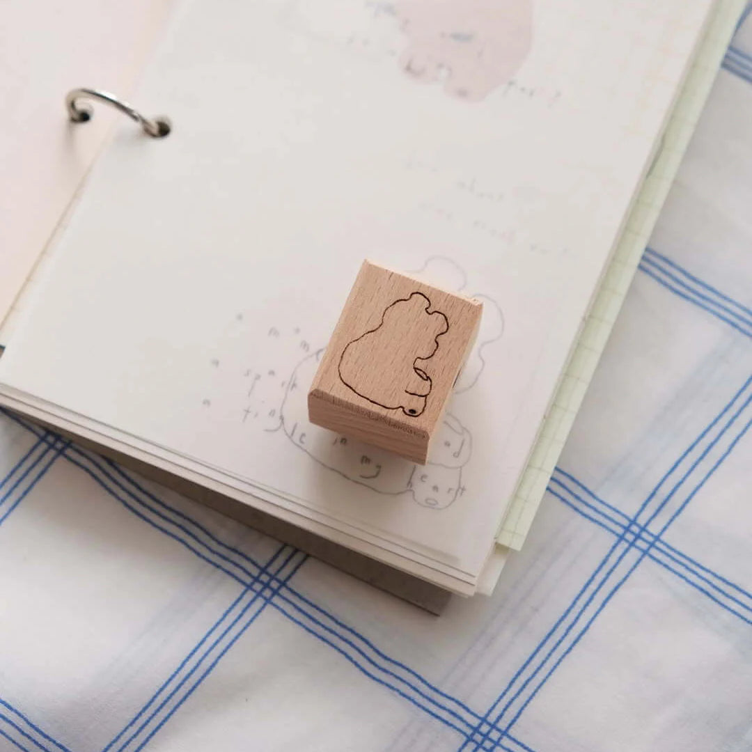 BIGHANDS Rubber Stamp Collection Rainy Days Lonely Bear