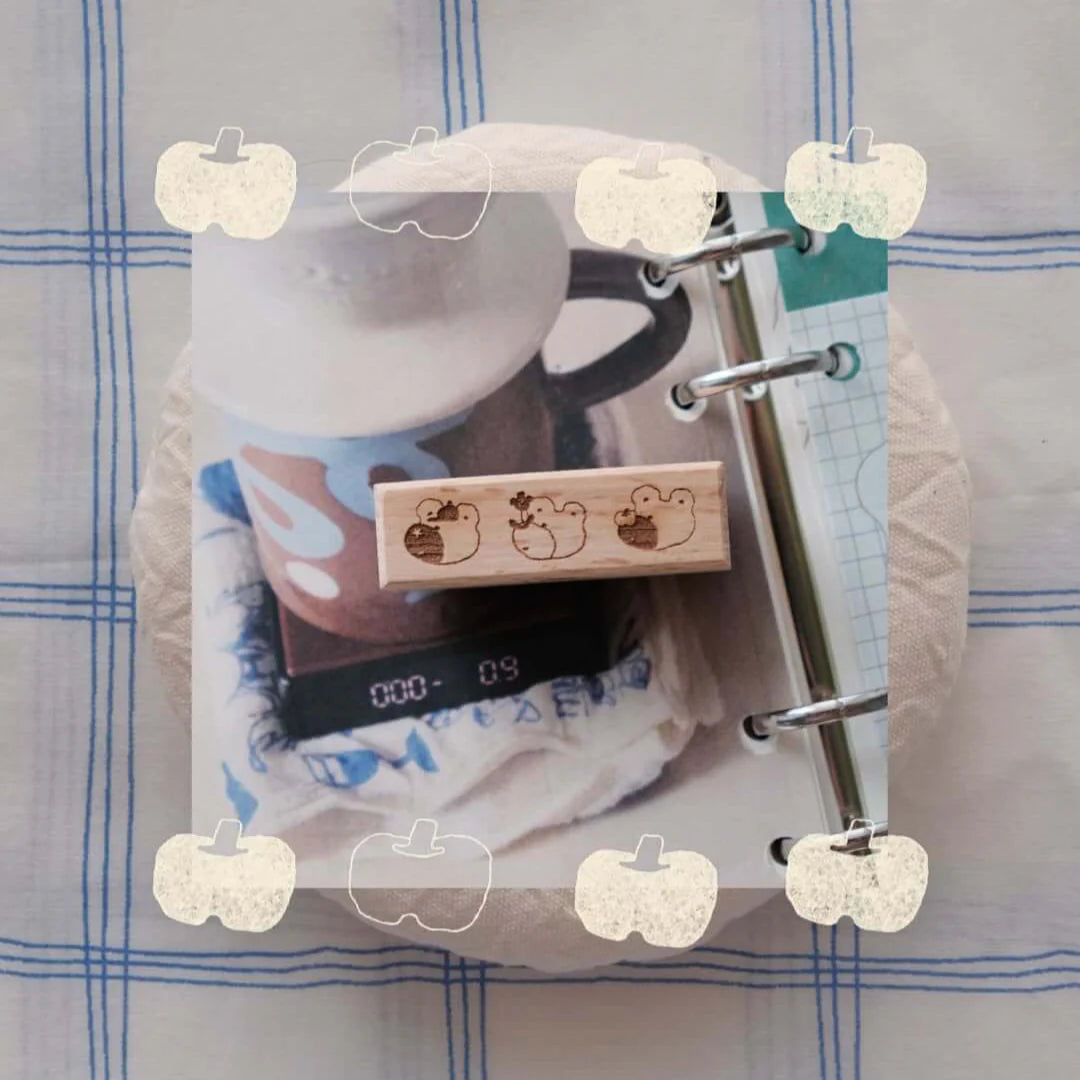 BIGHANDS Rubber Stamp Collection Rainy Days 3 bear Friend