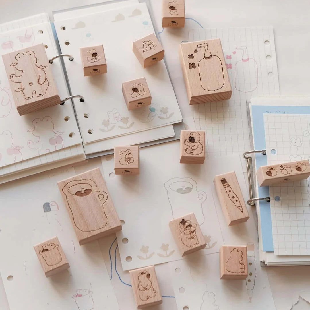 BIGHANDS Rubber Stamp Collection Rainy Days Rainy Bear